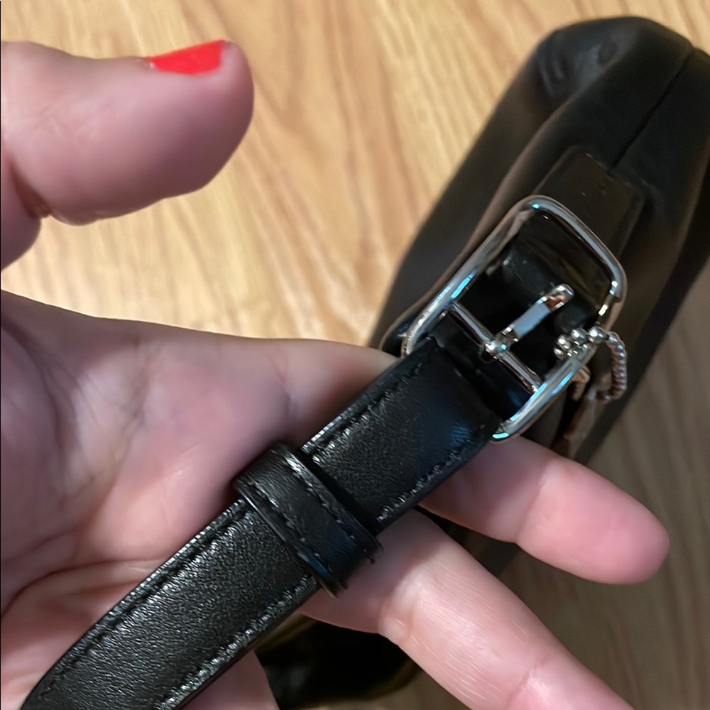 Coach Black Leather Shoulder Bag - Picture 5 of 12